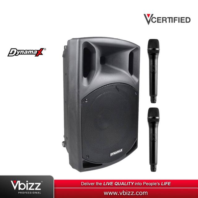 product-image-Dynamax PRO115A 15" 500W Bluetooth Portable PA System