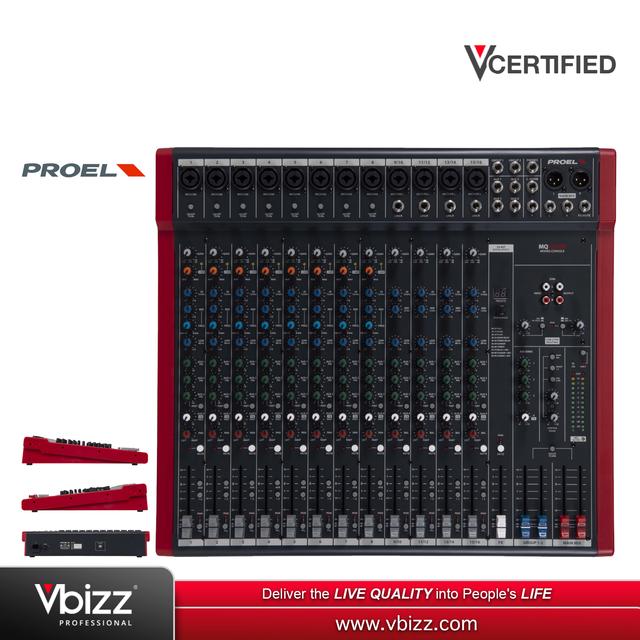 product-image-PROEL MQ16USB Compact 16 Channels Audio Mixer with FX and USB (MQ16-USB)
